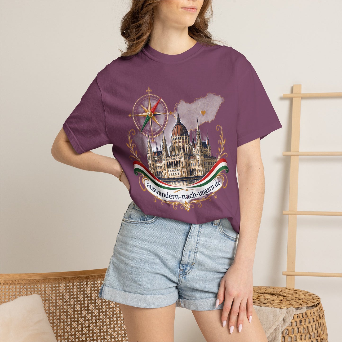 Ungarn T-Shirt mit Budapest Parlament – Vintage Geschenk für Ungarn-Fans