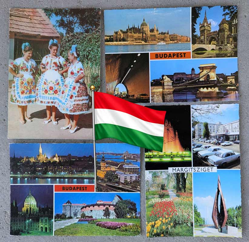 Alte Postkarten aus Ungarn kaufen mit historischen Motiven, ungarischer Tracht, Budapest-Ansichten und nostalgischen Stadt- und Landschaftsszenen.
