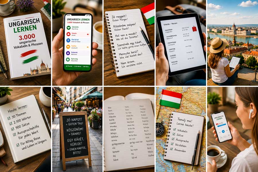 3.000 ungarische Vokabeln und Phrasen lernen