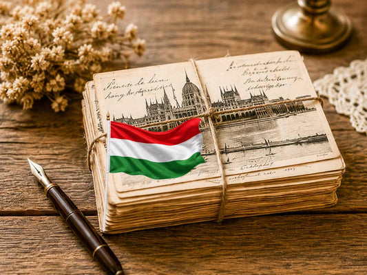 Alte Ansichtskarten aus Ungarn kaufen: historische AK mit Budapest-Motiv, Sammlercharme und sichtbaren Gebrauchsspuren.