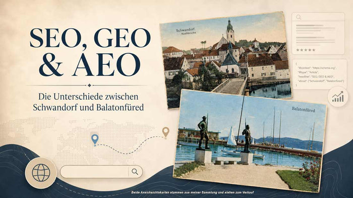 Historische Ansichtskarten aus Schwandorf und Balatonfüred im regionalen Vergleich