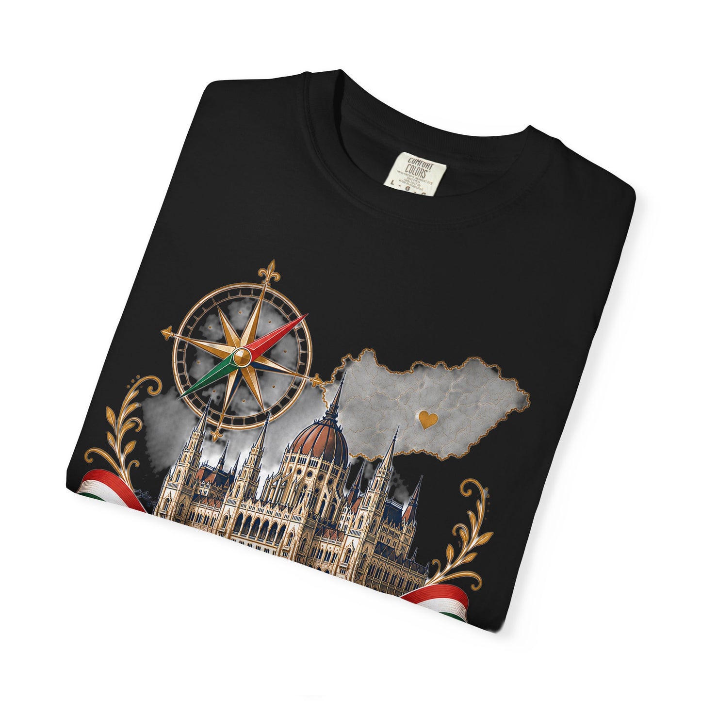 Auswandern nach Ungarn de - Unisex-T-Shirt aus garmentgefärbter Baumwolle
