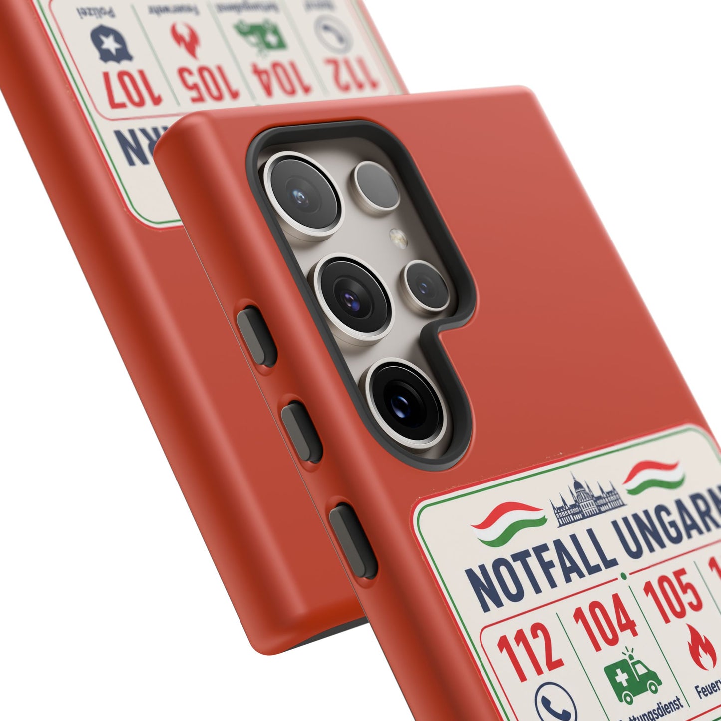 Notfall-Handyhülle Ungarn mit wichtigen Telefonnummern