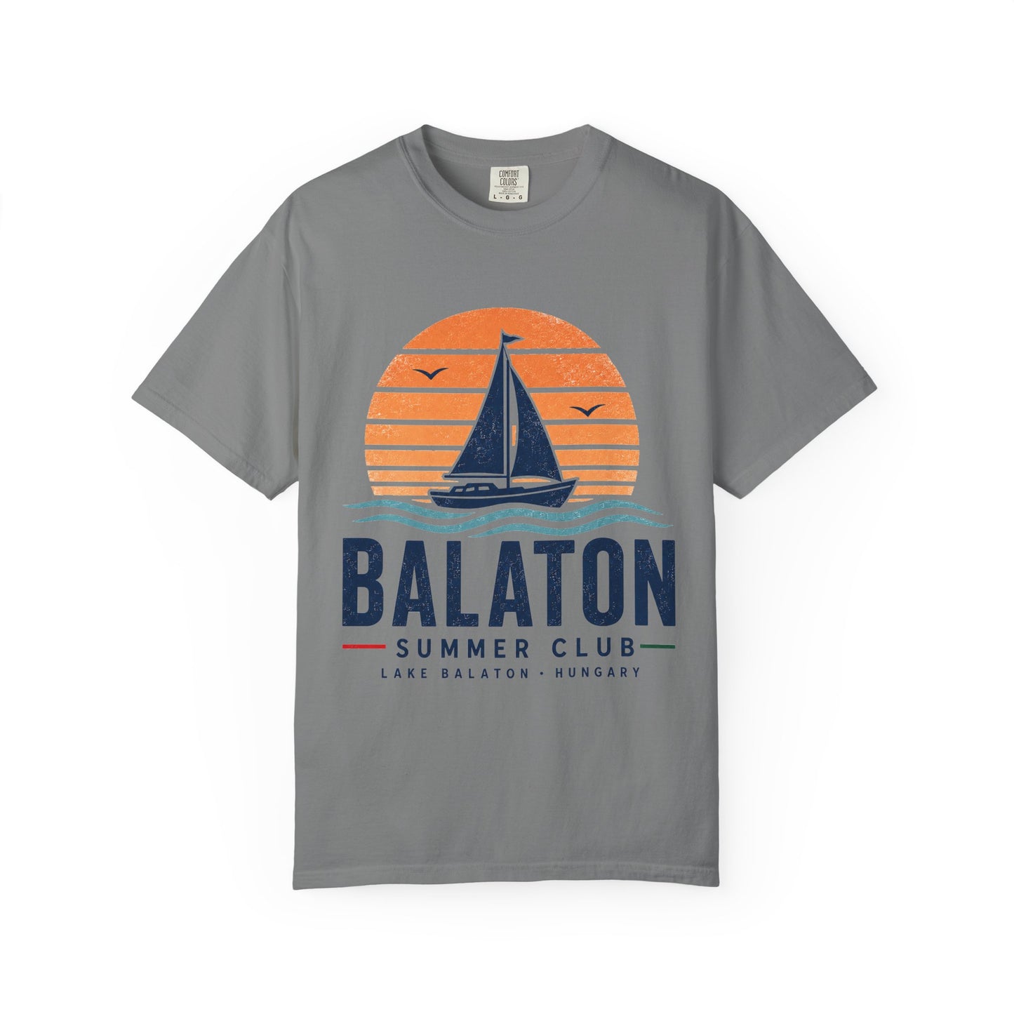 Balaton T-Shirt Summer Club im Vintage-Look für Ungarnfreunde
