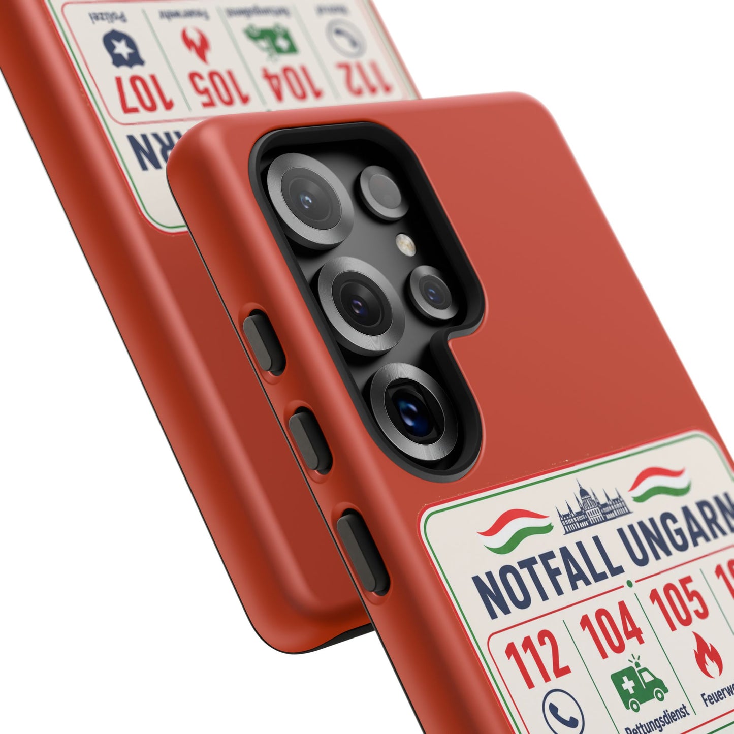 Notfall-Handyhülle Ungarn mit wichtigen Telefonnummern