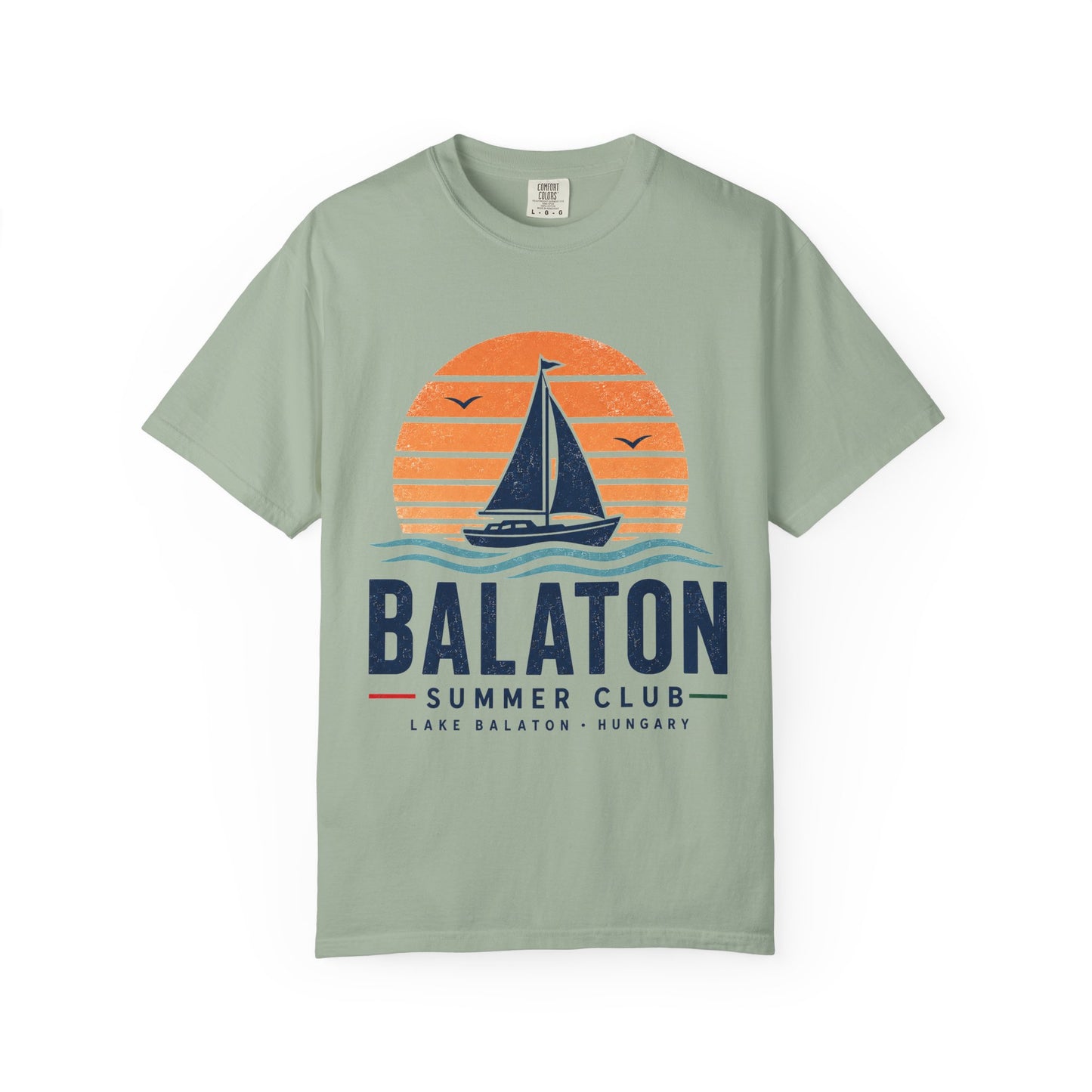 Balaton T-Shirt Summer Club im Vintage-Look für Ungarnfreunde
