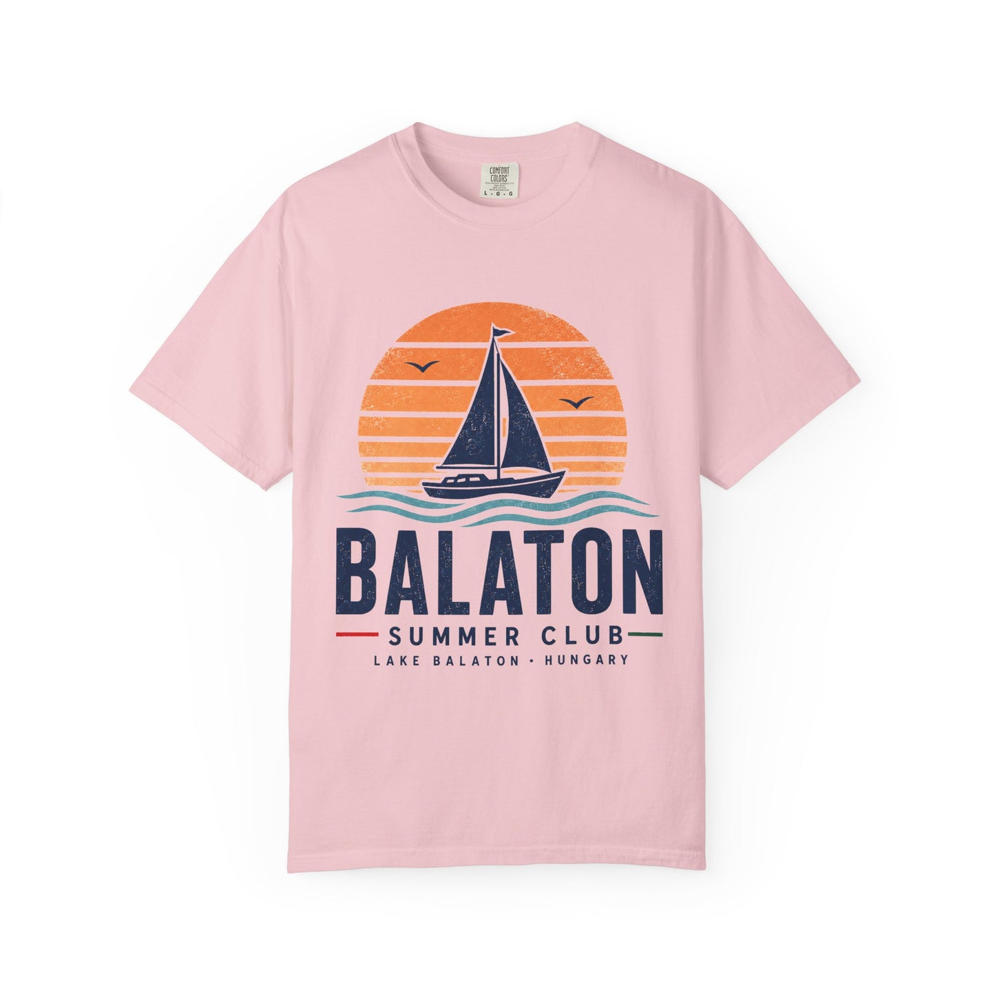 Balaton T-Shirt Summer Club im Vintage-Look für Ungarnfreunde