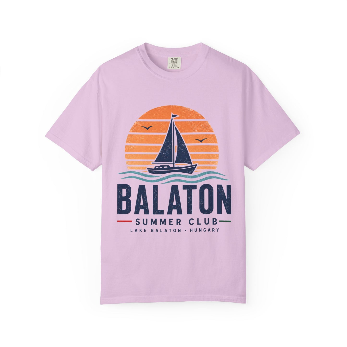 Balaton T-Shirt Summer Club im Vintage-Look für Ungarnfreunde