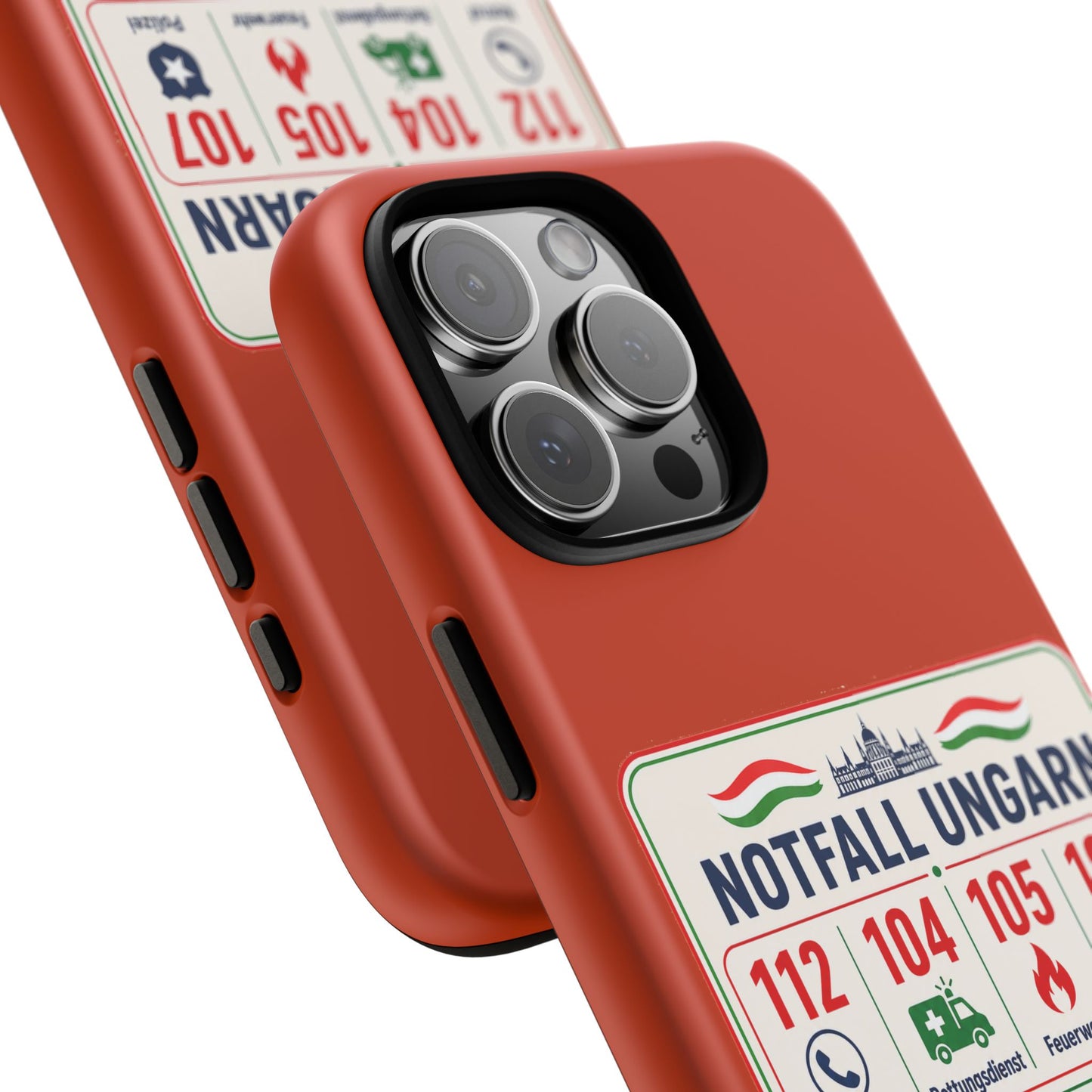 Notfall-Handyhülle Ungarn mit wichtigen Telefonnummern