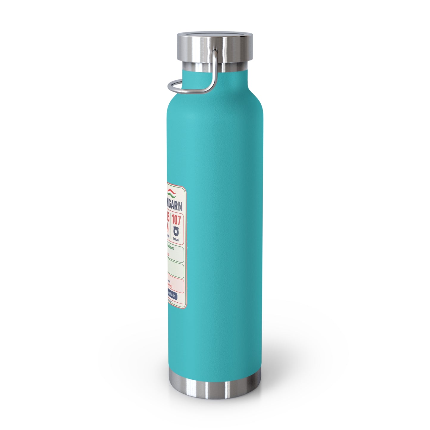 Notfall-Isolierflasche Ungarn – 650 ml mit Notrufnummern