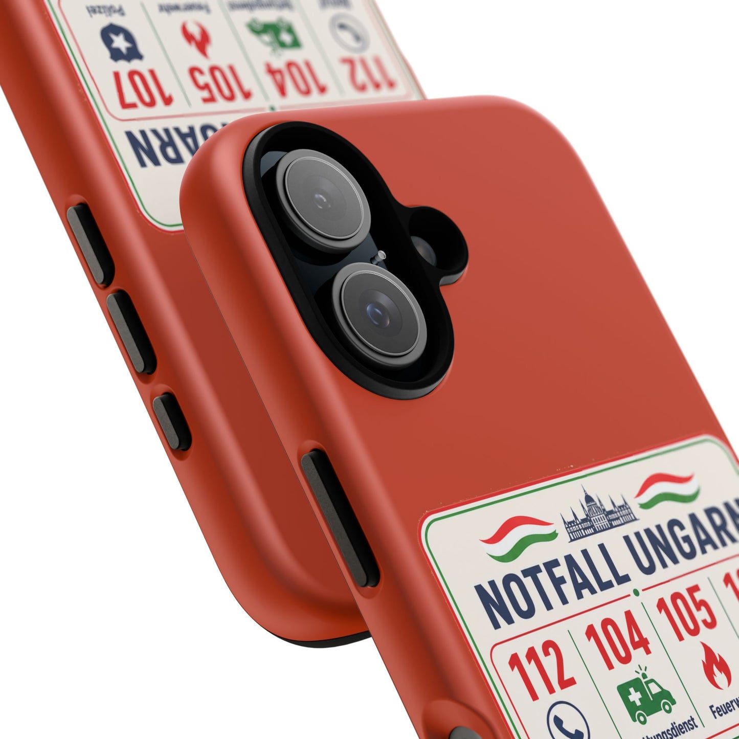 Notfall-Handyhülle Ungarn mit wichtigen Telefonnummern