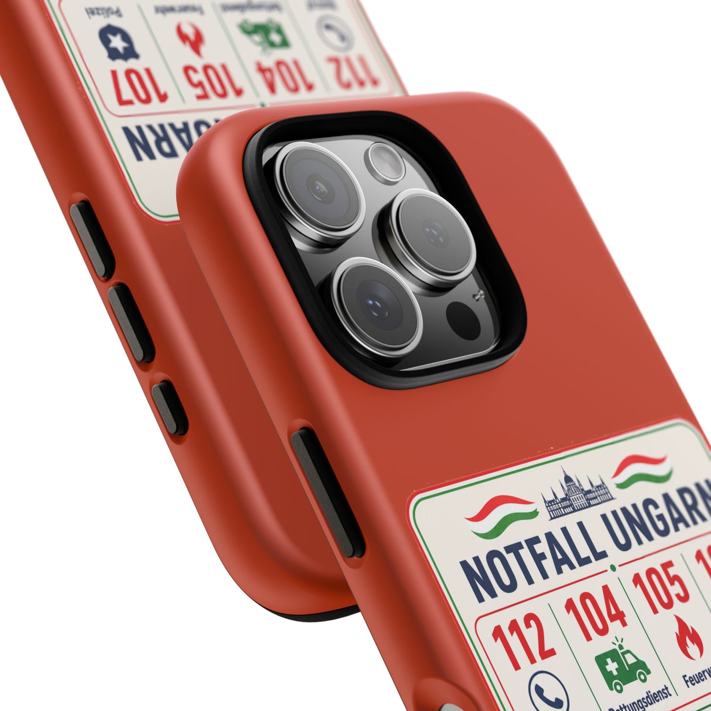 Notfall-Handyhülle Ungarn mit wichtigen Telefonnummern