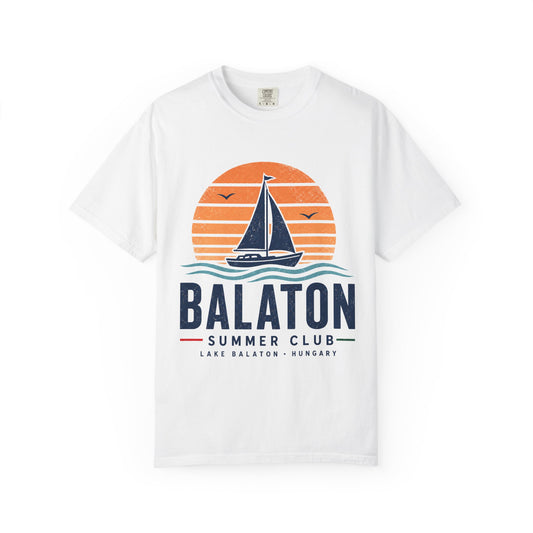 Balaton T-Shirt Summer Club im Vintage-Look für Ungarnfreunde