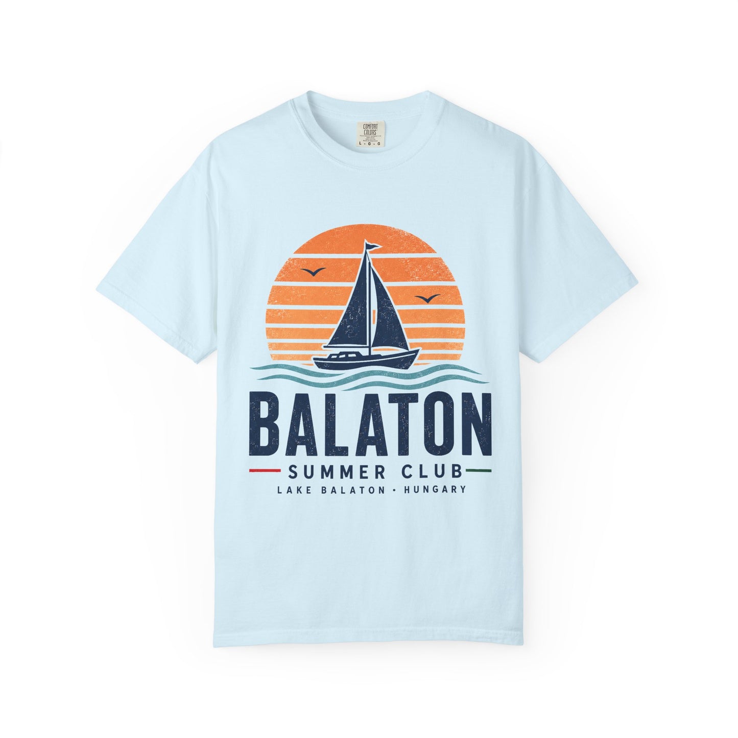 Balaton T-Shirt Summer Club im Vintage-Look für Ungarnfreunde