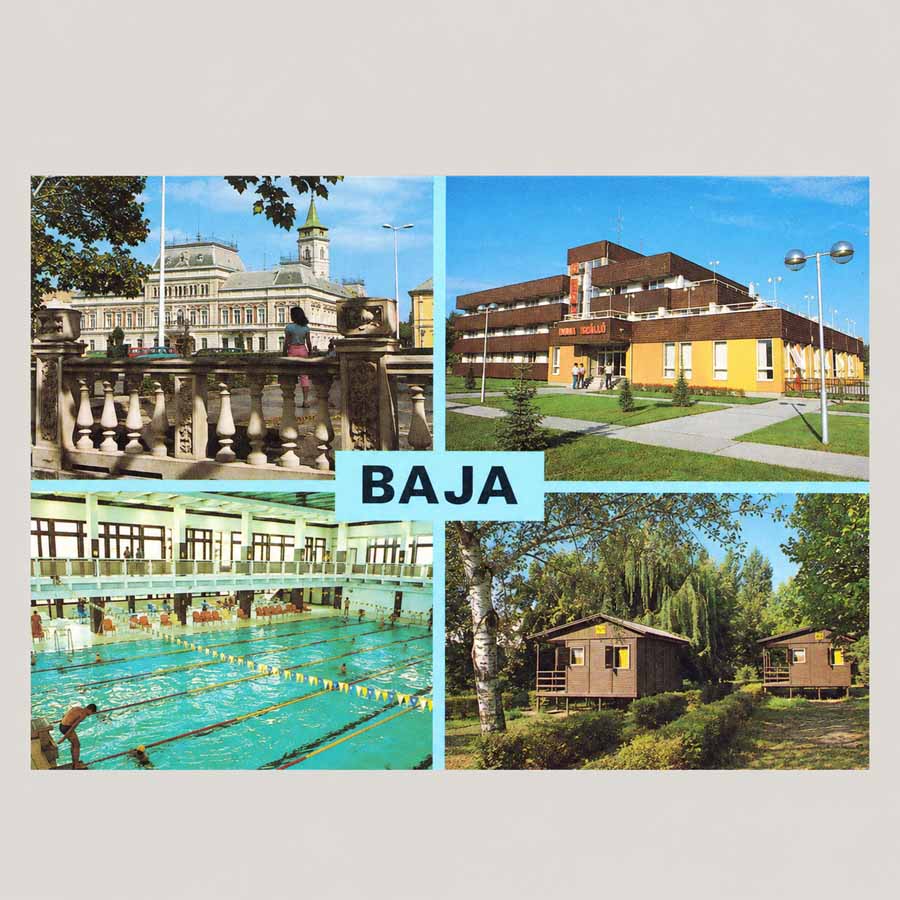 Alte Ansichtskarte Baja – historische AK Bács-Kiskun