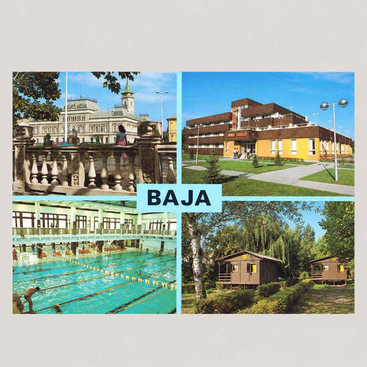 Alte Ansichtskarte Baja – historische AK Bács-Kiskun