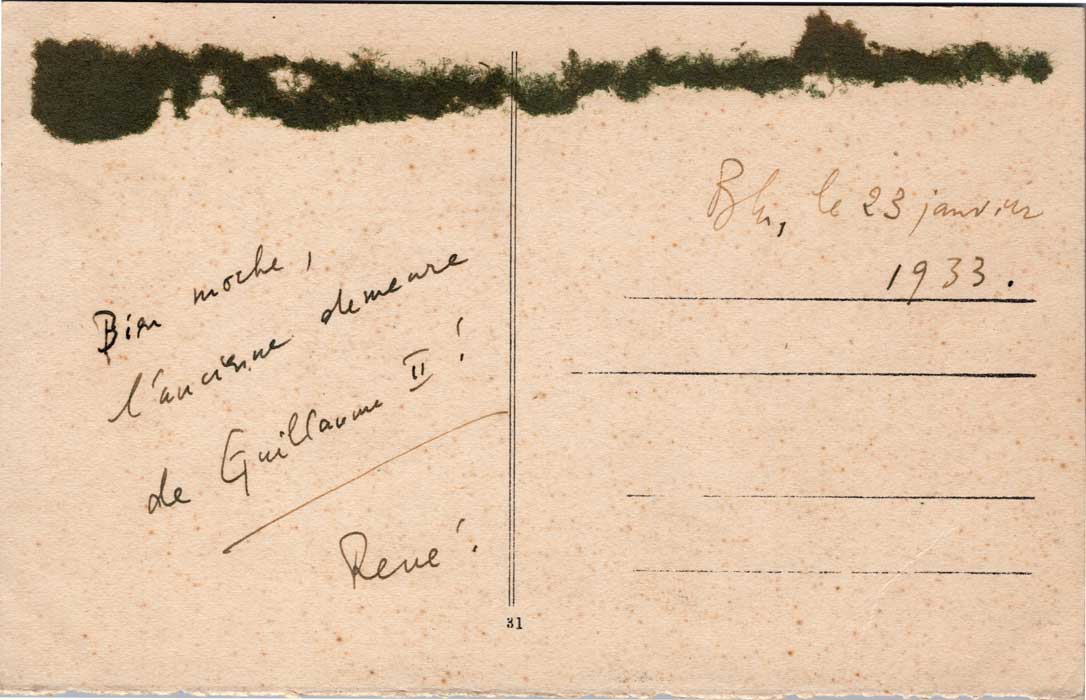 Alte Ansichtskarte Berlin Schloss – Rückseite einer historischen Postkarte aus Berlin