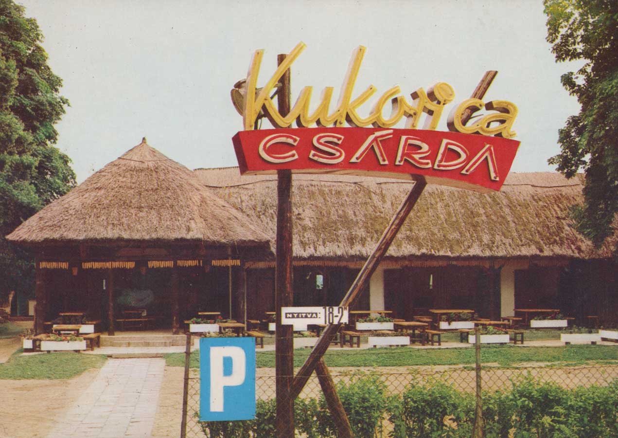 Alte Ansichtskarte Kukorica Csárda in Balatonföldvár
