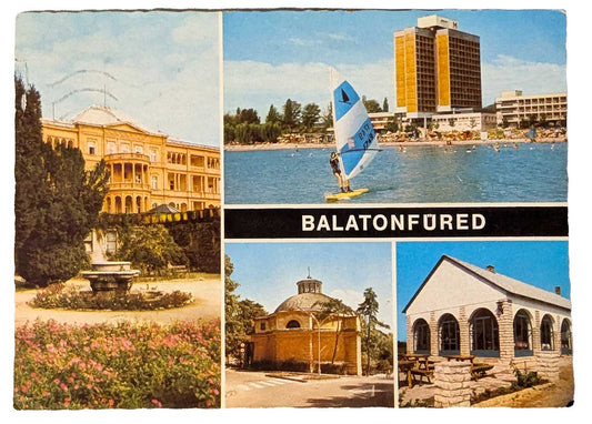 Alte Ansichtskarte Balatonfüred 1980