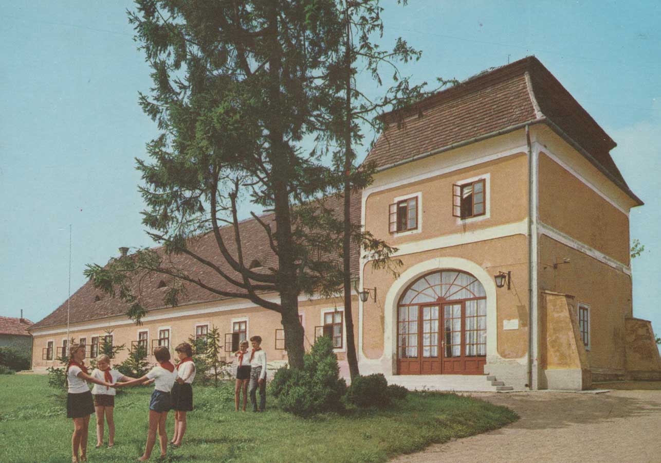 Alte Ansichtskarte Touristenhaus in Balatonkeresztúr