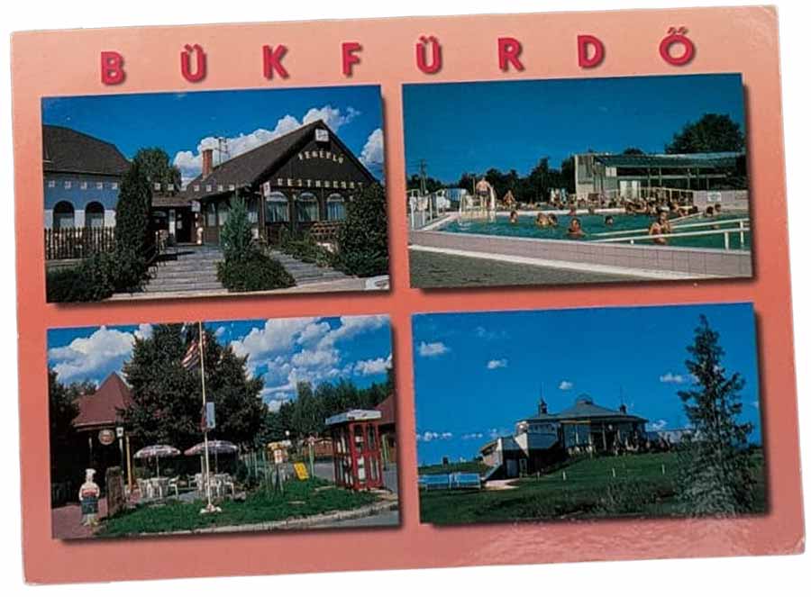 5 alte Ansichtskarten Bük, Bükfürdö