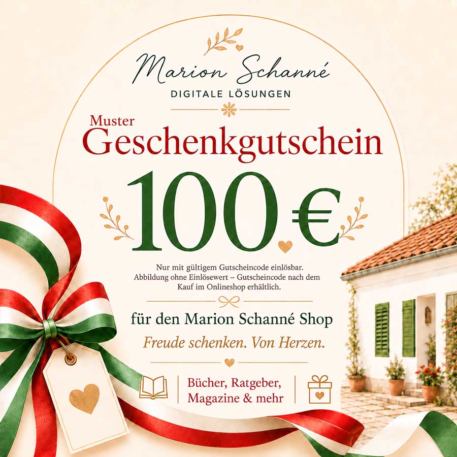 Gift certificate for Marion Schanné's online shop