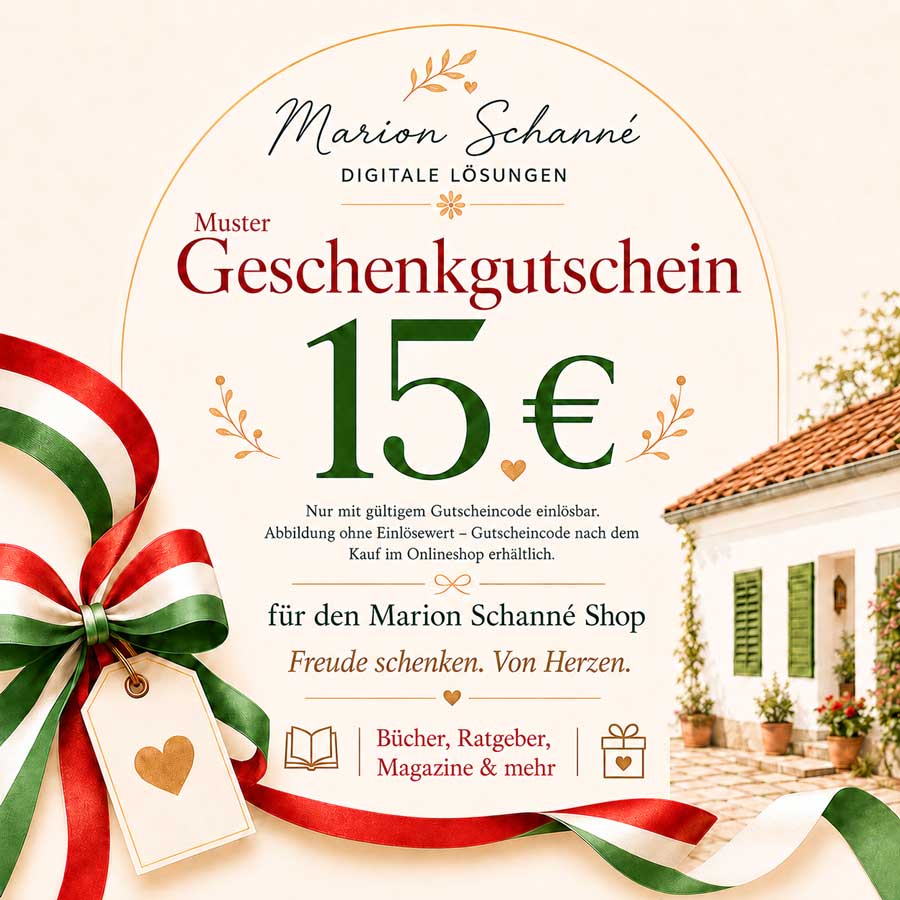 Gift certificate for Marion Schanné's online shop