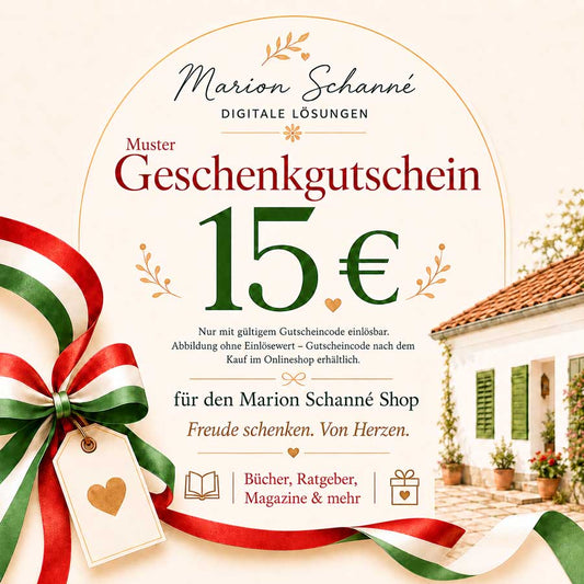 Geschenkgutschein für den Online Shop von Marion Schanné