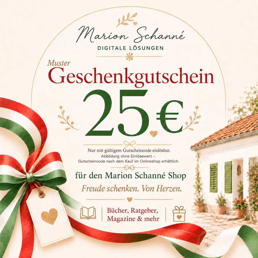 Gift certificate for Marion Schanné's online shop