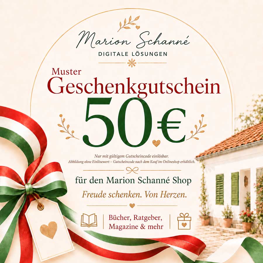Gift certificate for Marion Schanné's online shop