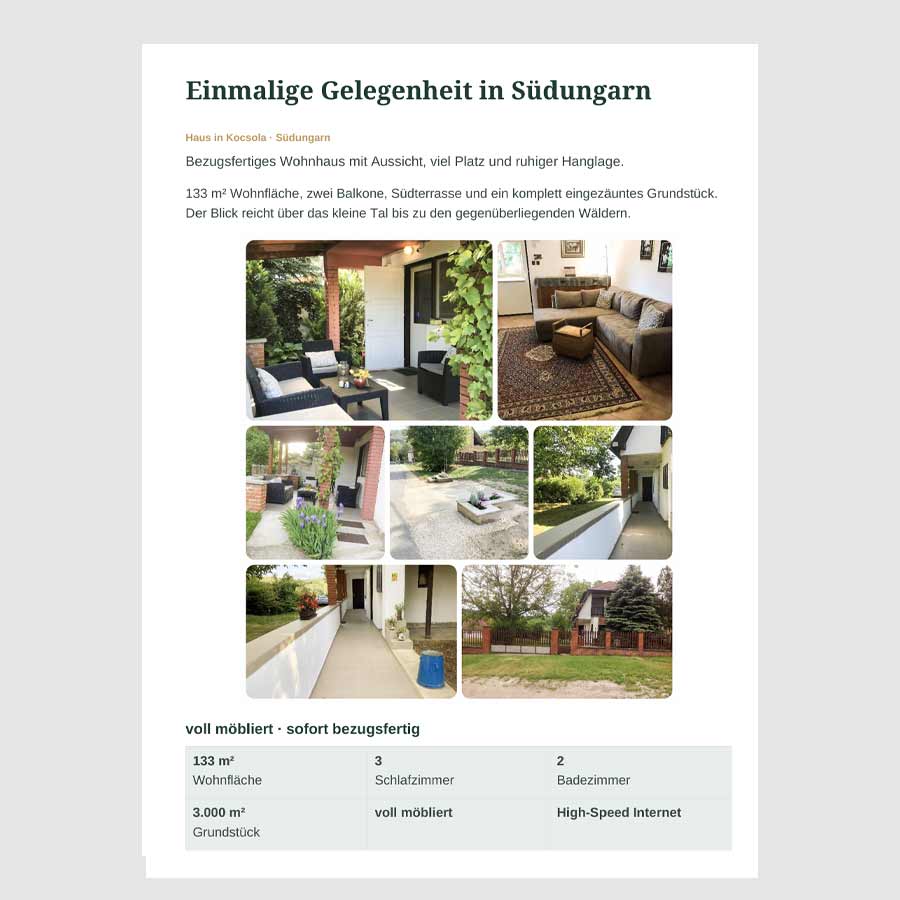 Haus kaufen in Ungarn – kostenloses E-Book über die Dombóvár Region