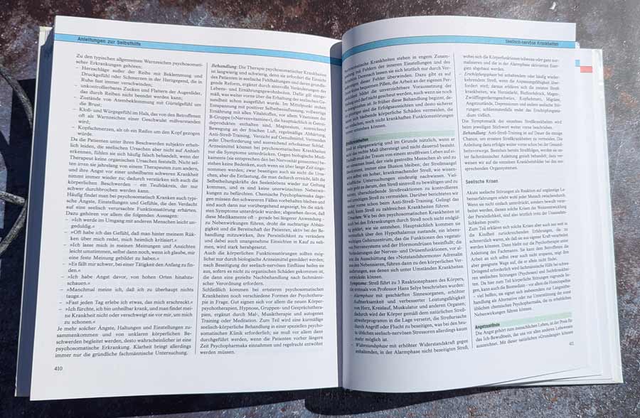 Naturheilkunde – übersichtliches Verzeichnis im Hausbuch mit Beschwerden, Symptomen und naturheilkundlichen Themen