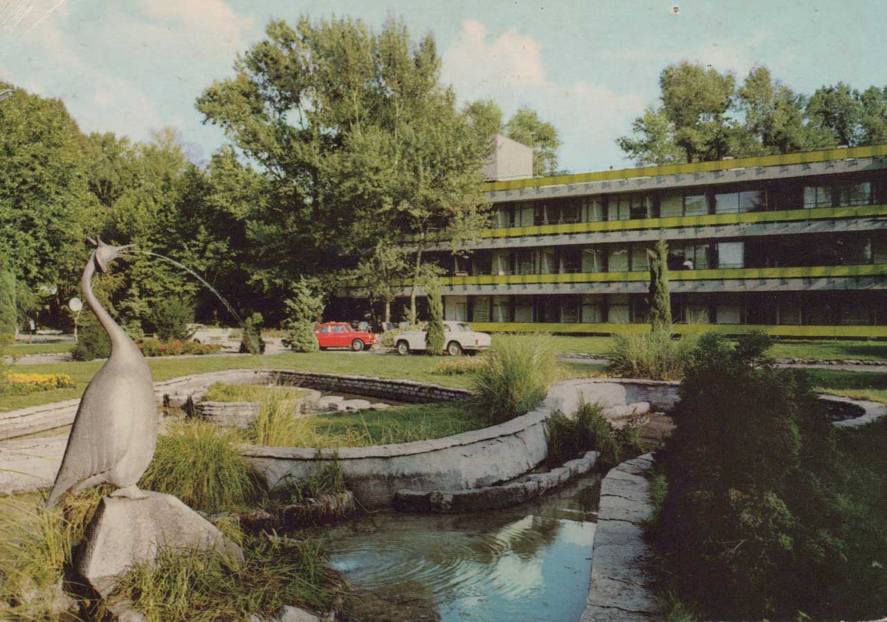 Alte Ansichtskarte Hotel Venus in Siófok am Balaton
