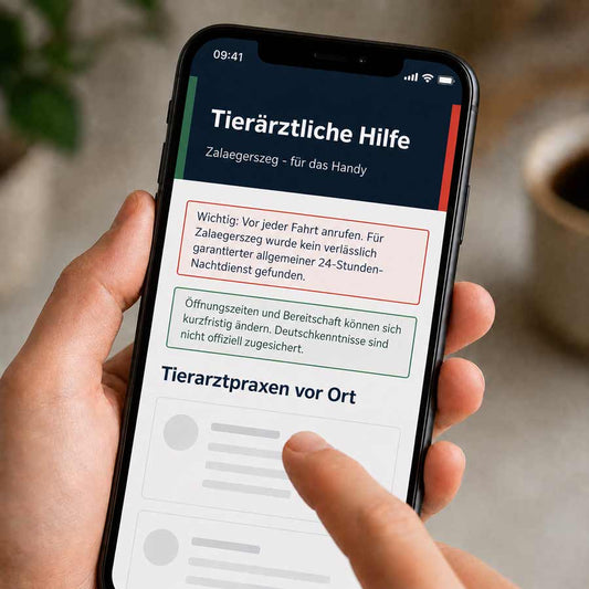 Tierarzt in Zalaegerszeg finden – tierärztliche Hilfe und Hinweise zum Tierarzt-Notdienst auf dem Smartphone