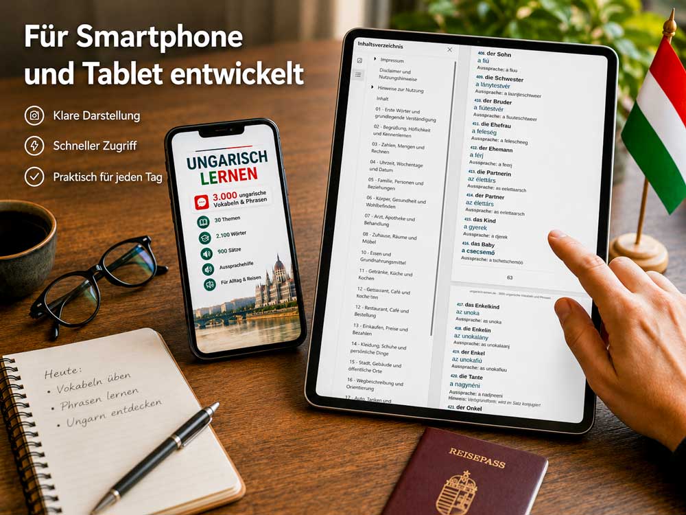 3.000 ungarische Vokabeln und Phrasen lernen