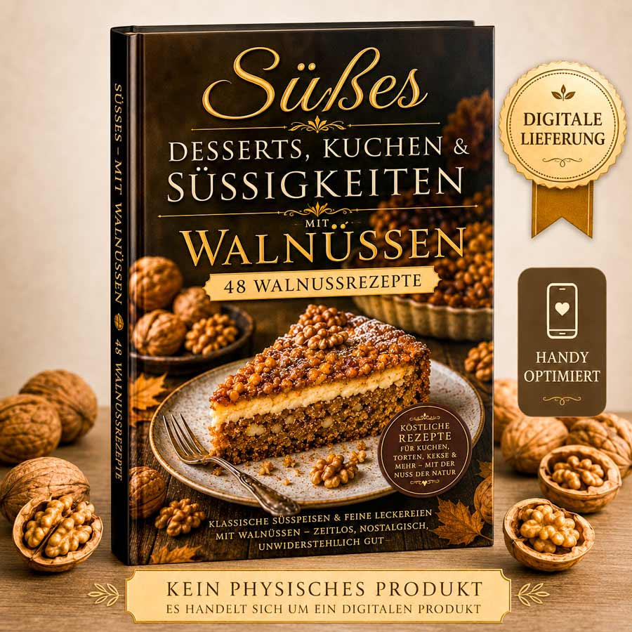 48 historische Walnussrezepte für Kuchen Desserts und feines Gebäck